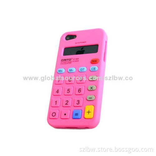 3D Calculator Silicone Cover Case for iPhone 5, Custom Made